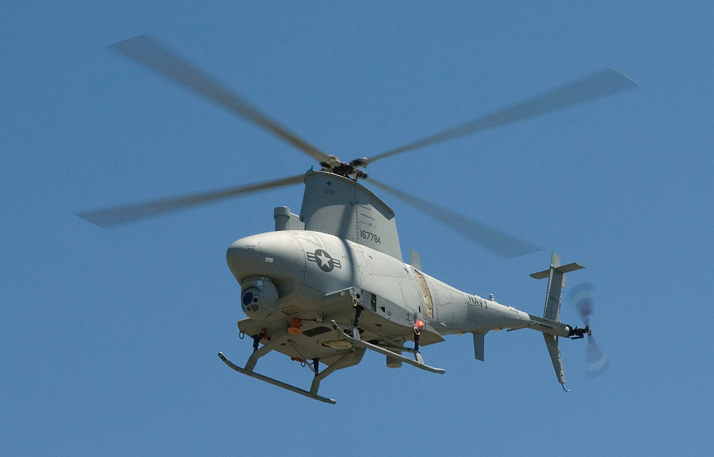 Northrop-Grumman Q-8 Fire Scout (MQ-8B) de l'US Navy en vol