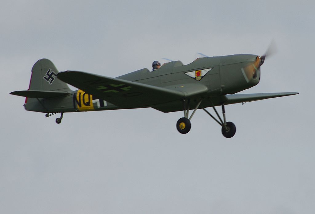 Klemm Kl 35D aux couleurs de la Luftwaffe en vol