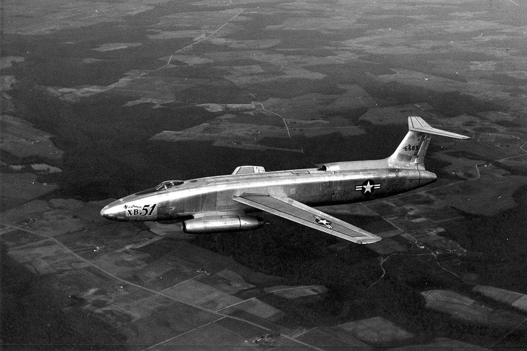 Martin XB-51 en vol