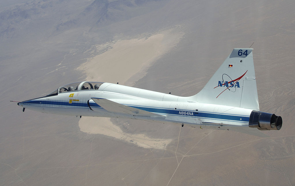 Northrop T-38 Talon de la NASA en vol