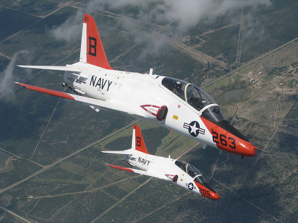 McDonnell Douglas T-45A Goshawk de l'US Navy en formation