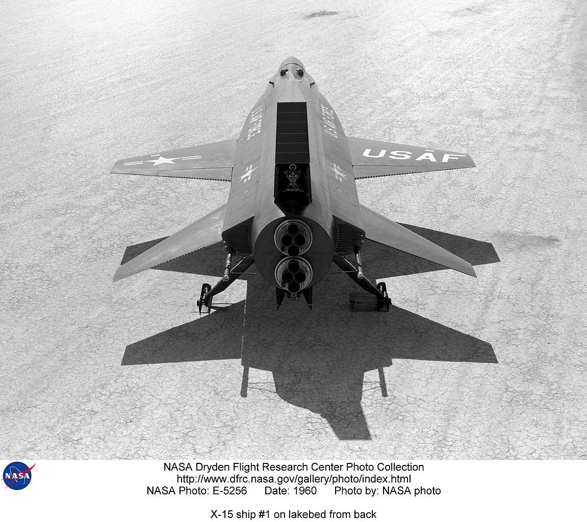 North American X-15 vu de derrière