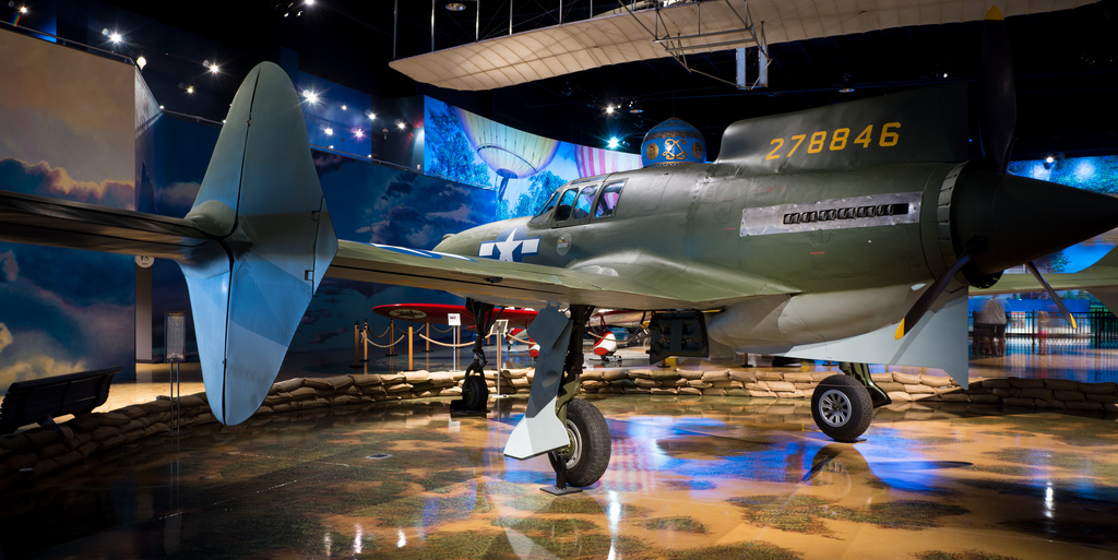 Curtiss XP-55 Ascender exposé vu de l'arrière