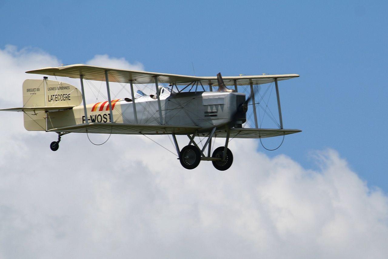 Bréguet XIV - Réplique en vol