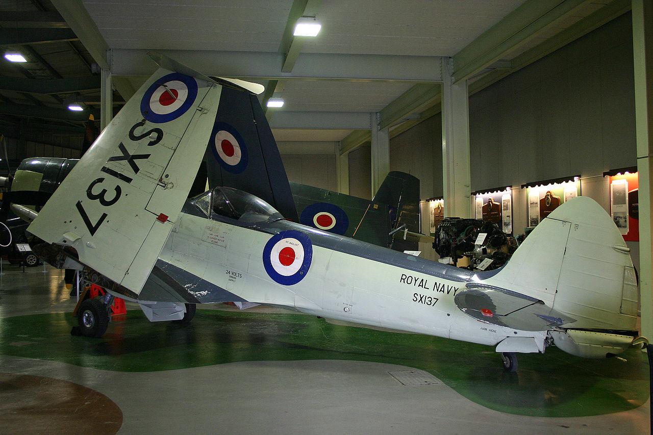 Supermarine Seafire F.17 vu de l'arrière