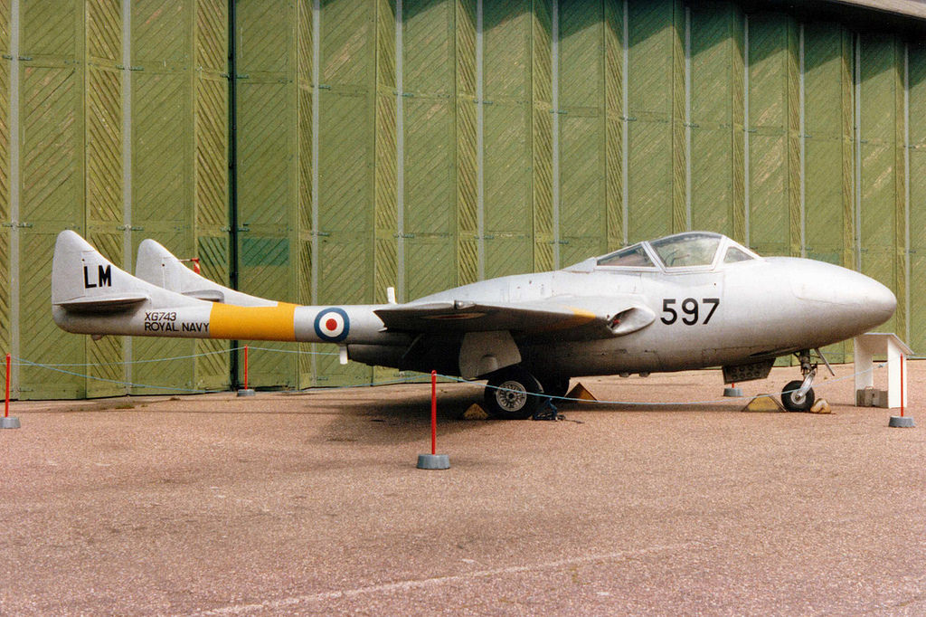De Havilland DH-115 Sea Vampire T.22 de la Royal Navy