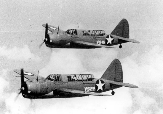 Brewster SB2A-4 Buccaneer en formation