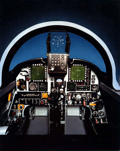 Northrop F-20 Tigershark - Cockpit de la maquette