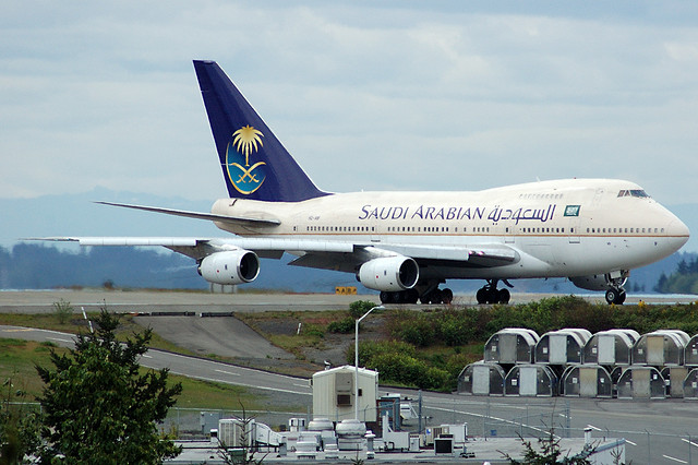 Boeing 747SP Jumbo Jet saoudien