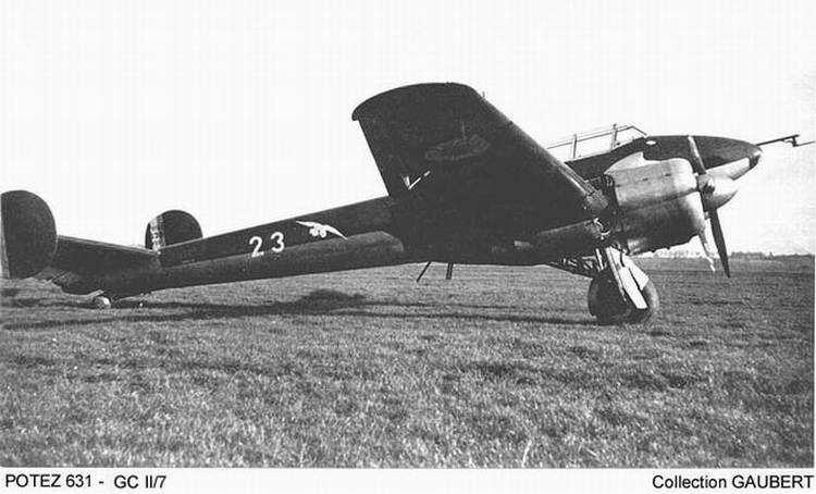 Potez 631 vu de profil