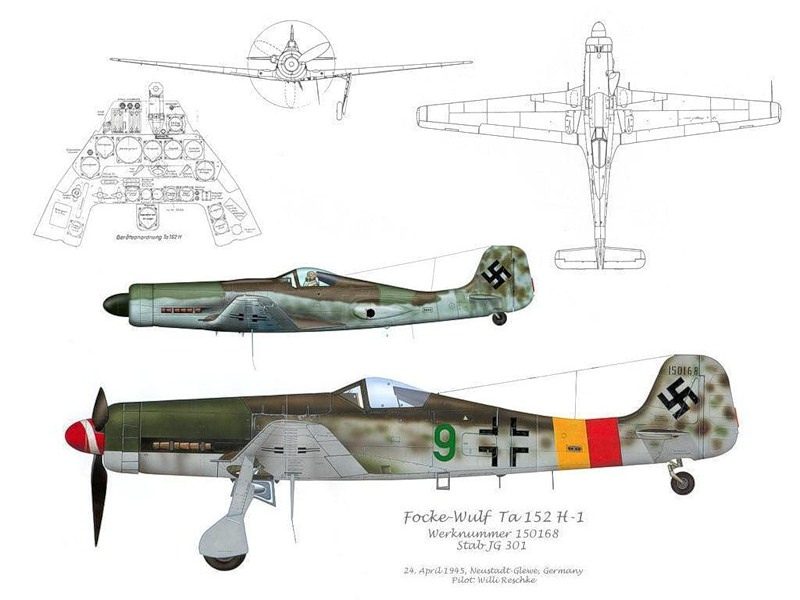 Focke-Wulf Ta 152H-1, profil couleur