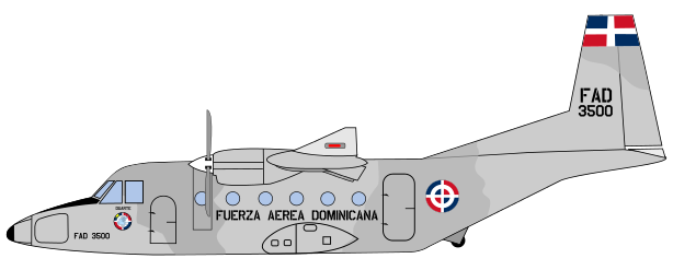 Casa C-212-400 dominicain - Profil
