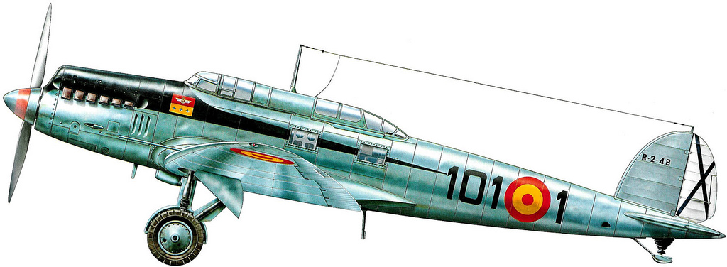 Heinkel He 70F Blitz espagnol - Profil