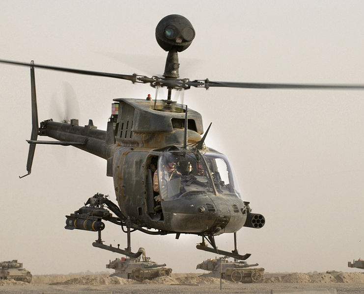 Bell 206 (OH-58D Kiowa Warrior) de l'US Army