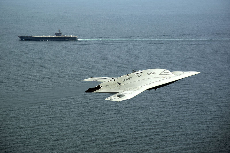 Northrop-Grumman X-47B Pegasus en vol