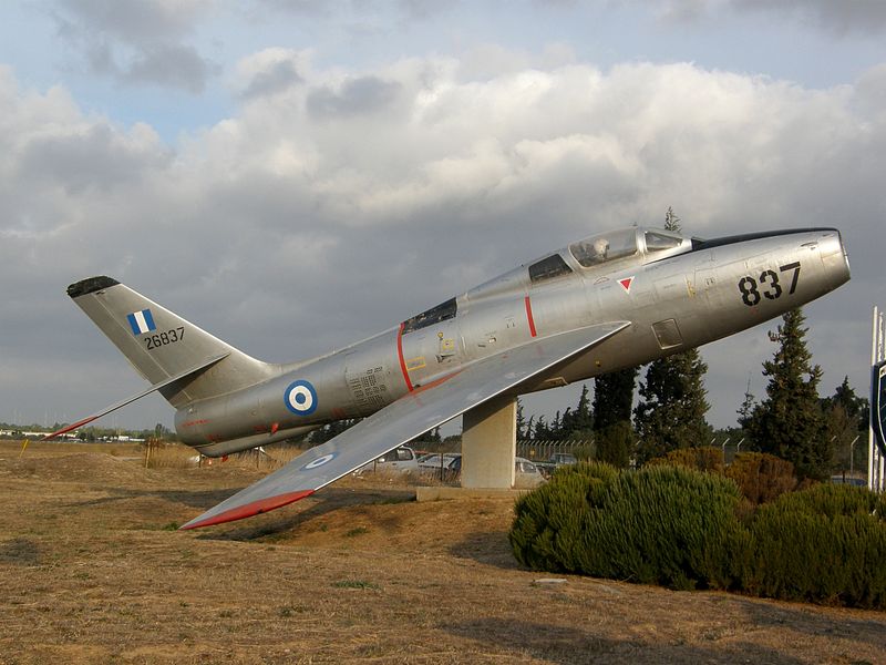 Republic F-84F Thunderstreak grec