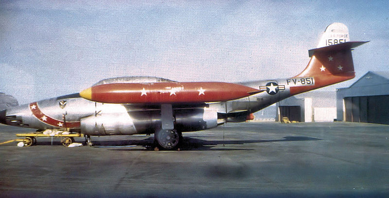 Northrop F-89C Scorpion de l'USAF au sol