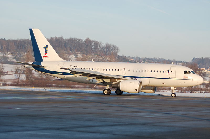 Airbus A319CJ malaisien