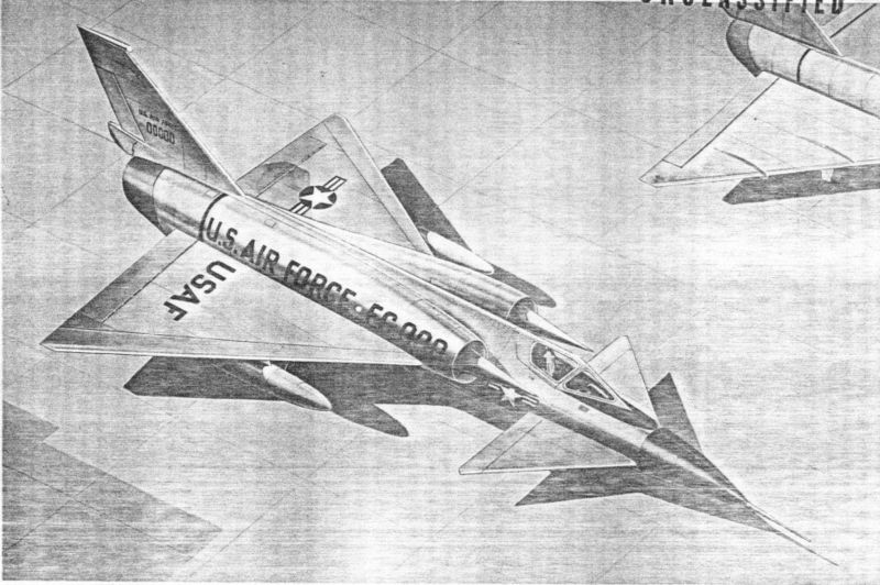 Convair F-106X Delta Dart - Impression d'artiste