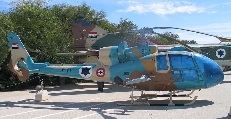 Sud-Aviation SA 342L Gazelle syrienne capturée par Israêl