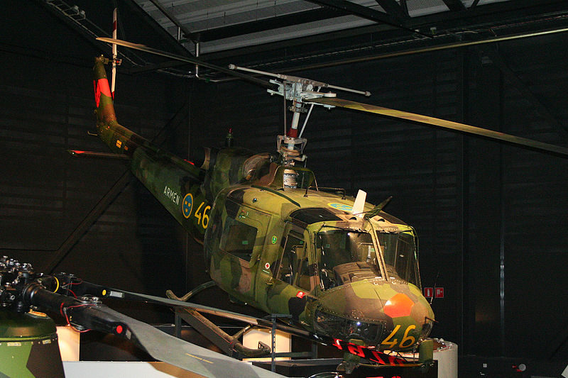 Agusta/Bell AB 204B Iroquois (HKP 3C) de l'armée suédoise exposé