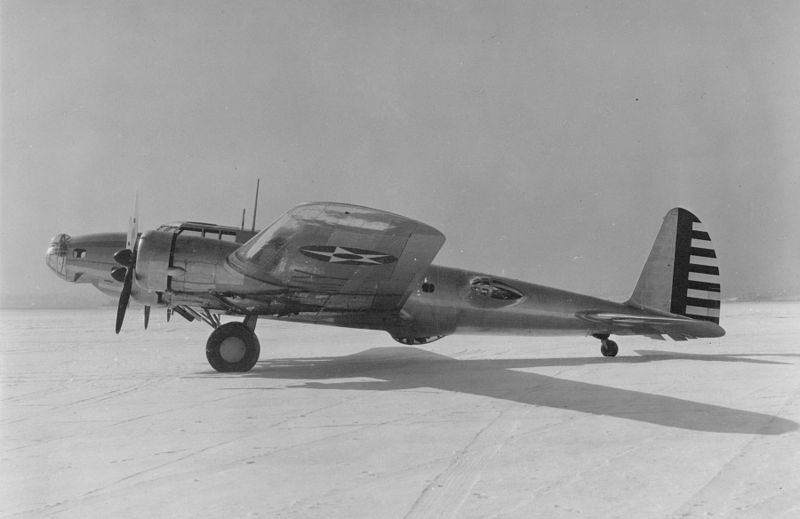 Boeing B-17A Flying Fortress de l'USAAC au sol