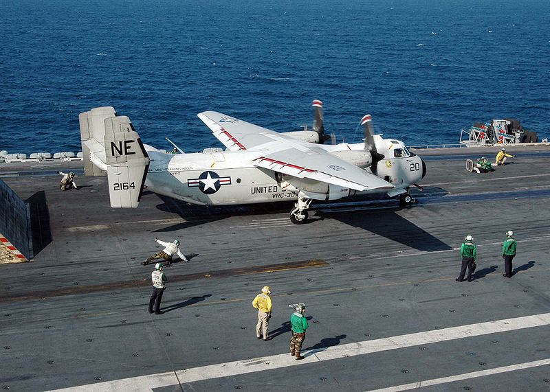 Grumman C-2 Greyhound de l'US Navy au catapultage