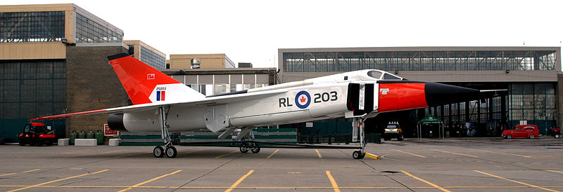 Avro Canada CF-105 Arrow - Réplique vue de profil