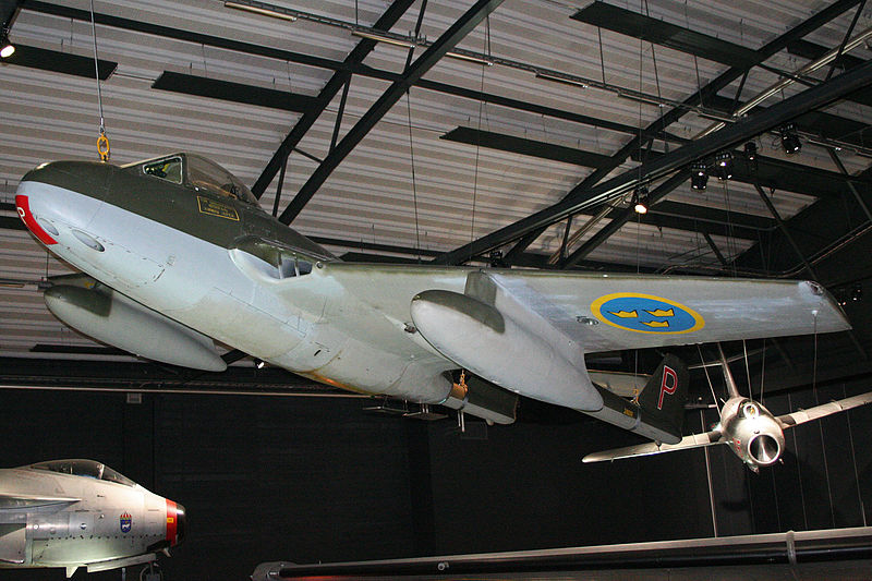 De Havilland DH-100 Vampire F.1 (J 28A) suédois