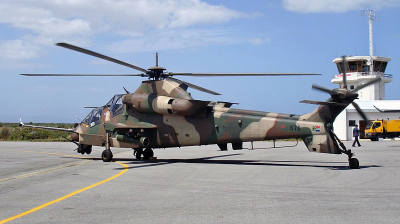 Denel AH-2 Rooivalk sud-africain au sol