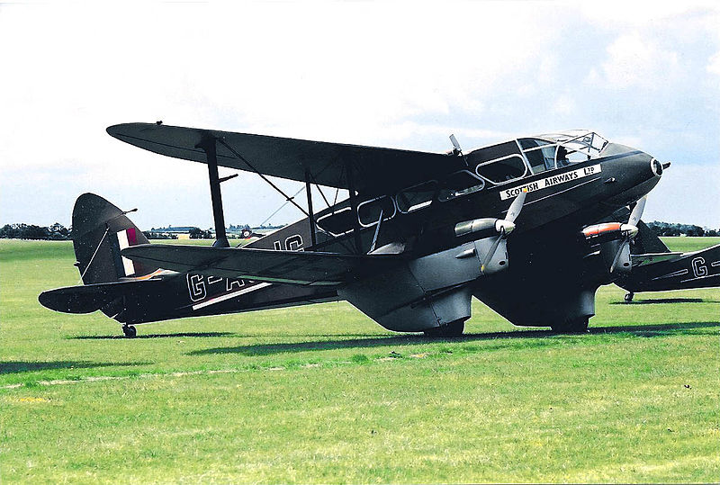 De Havilland DH-89 Dragon rapide noir