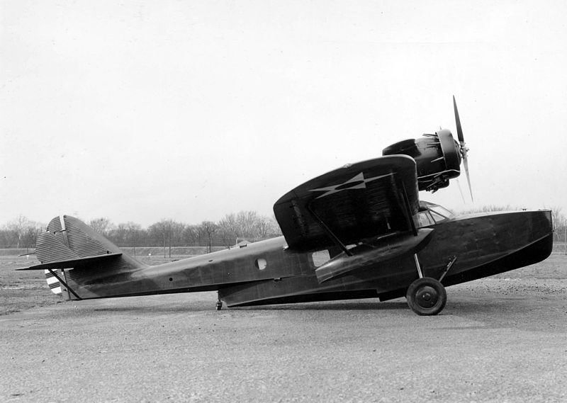Douglas Dolphin (C-21) de l'USAAC de profil