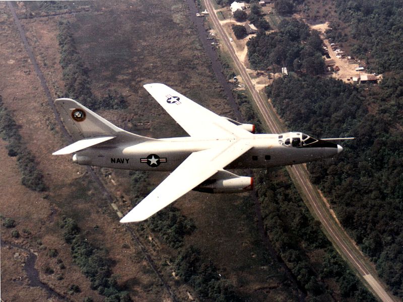 Douglas VA-3B Skywarrior de l'US Navy en vol