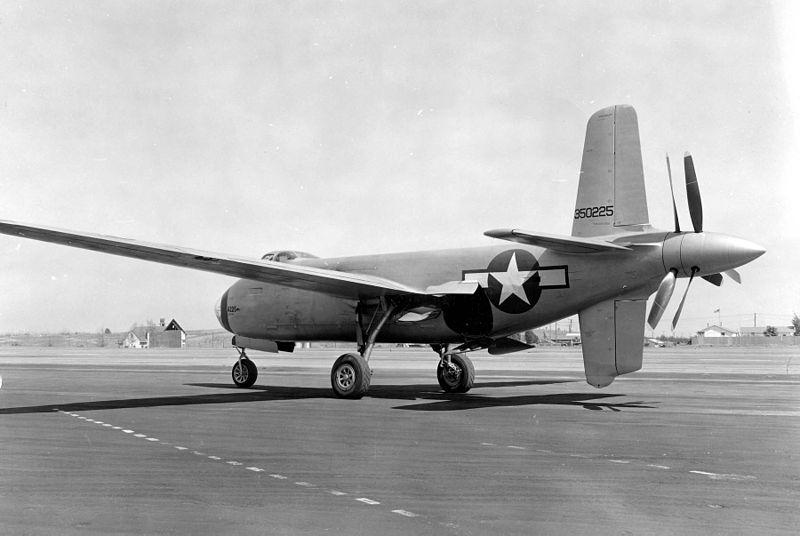 Douglas XB-42 Mixmaster vu de l'arrière