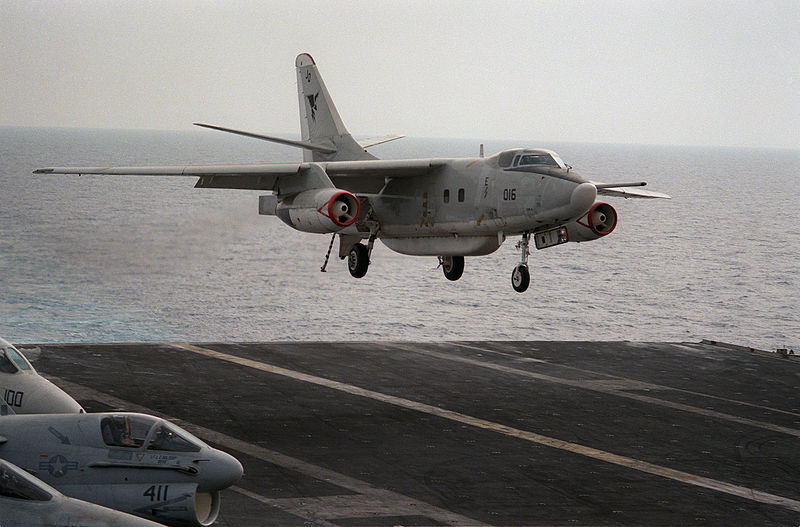 Douglas EA-3B Skywarrior de l'US Navy à l'appontage
