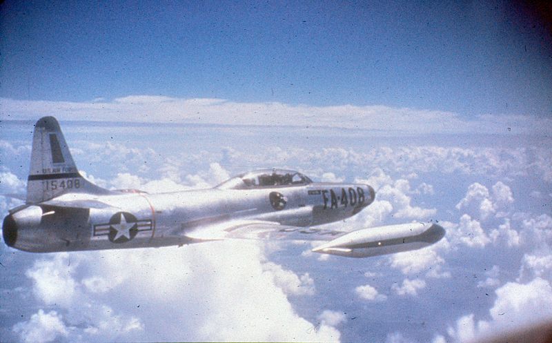 Lockheed F-94B Starfire de l'USAF en vol