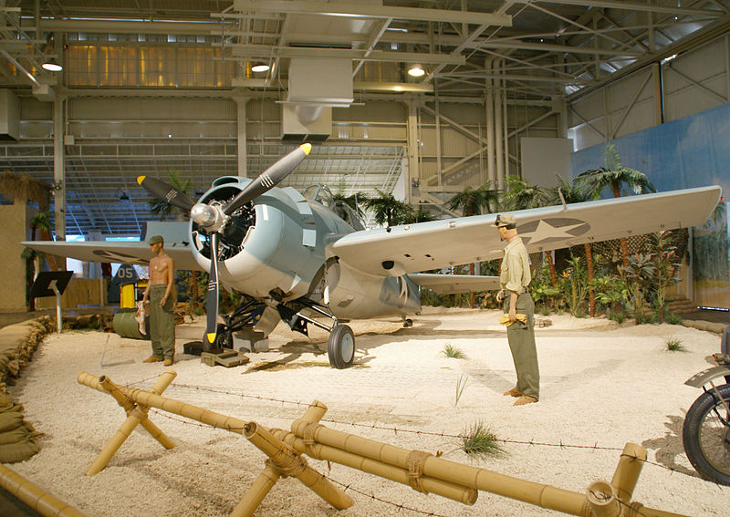 Grumman F4F Wildcat (F4F-3) de l'US Navy exposé