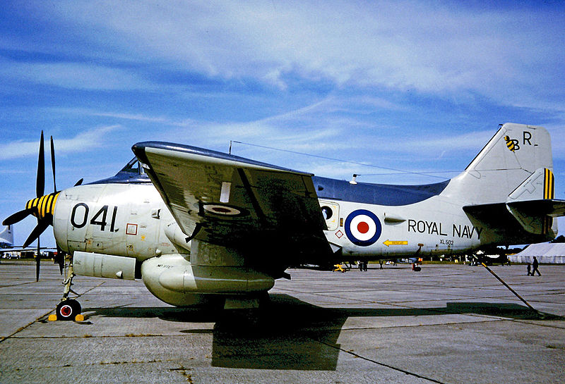 Fairey Gannet AEW.3 de la Royal Navy au sol