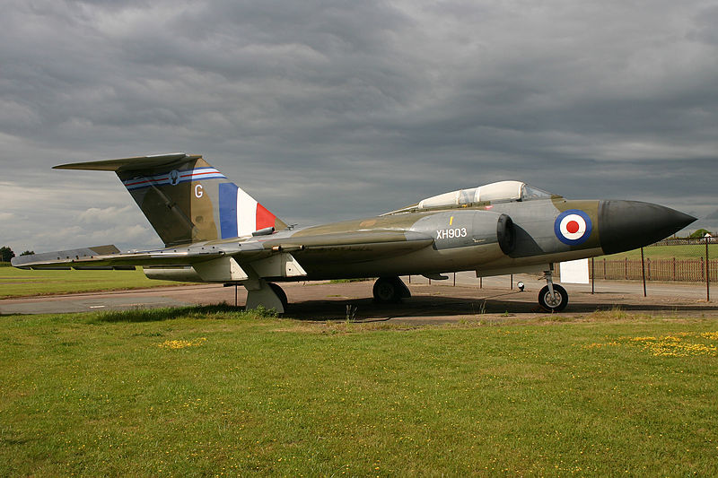 Gloster Javelin FAW.9 de la RAF vu de côté