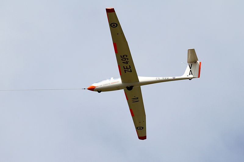 Grob G-103 Twin Astir (Viking T.1) de la RAF en vol