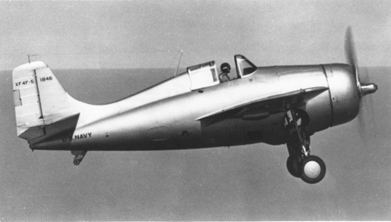 Grumman F4F Wildcat (XF4F-5) en vol