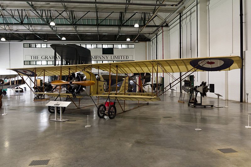 Caudron G.3 du Royal Flying Corps exposé à Hendon