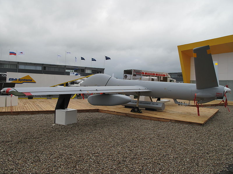 Elbit Hermes 900 vu de l'arrière
