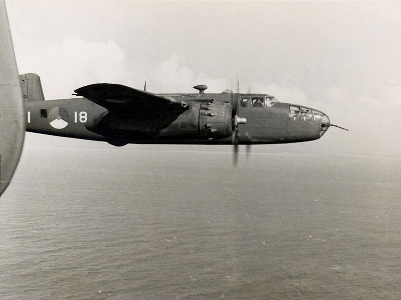 North American B-25D Mitchell néerlandais en vol