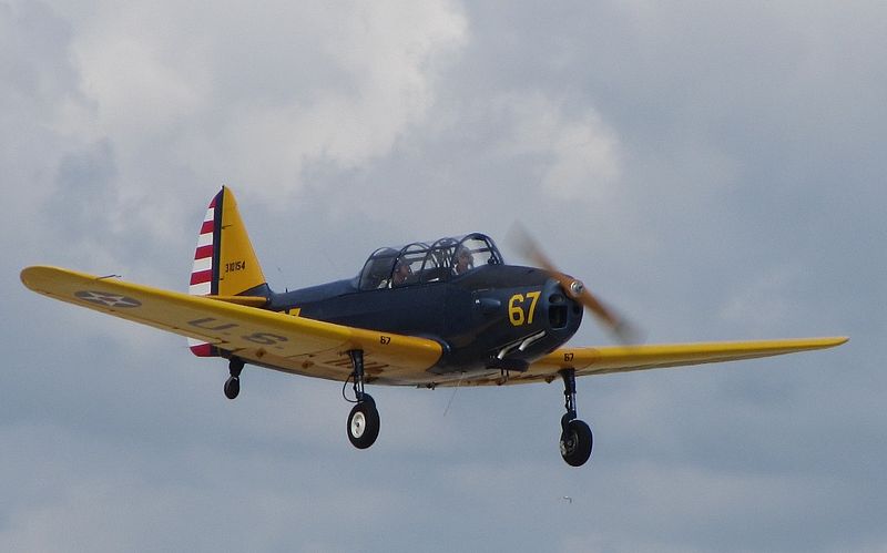 Fairchild PT-19 Cornell (PT-26) de l'USAAC à l'atterrissage