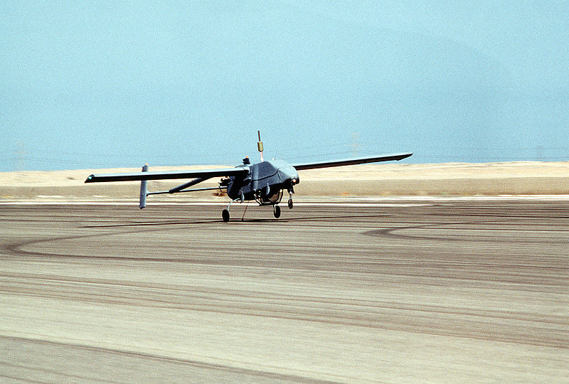 AAI RQ-2A Pioneer de l'USMC à l'atterrissage