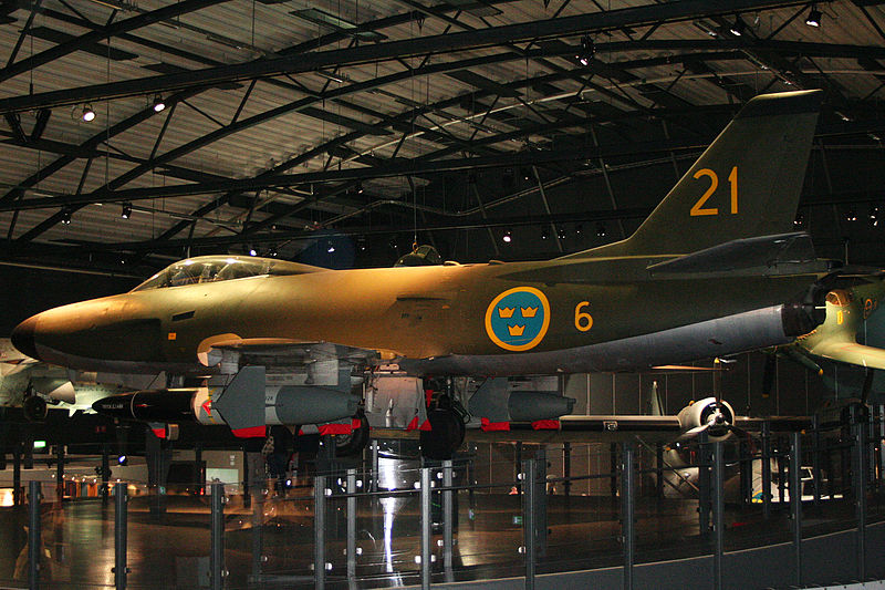 Saab J 32 Lansen (A 32A) suédois au musée