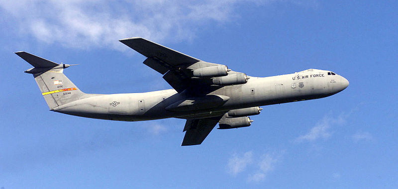 Lockheed C-141C Starlifter de l'USAF en vol