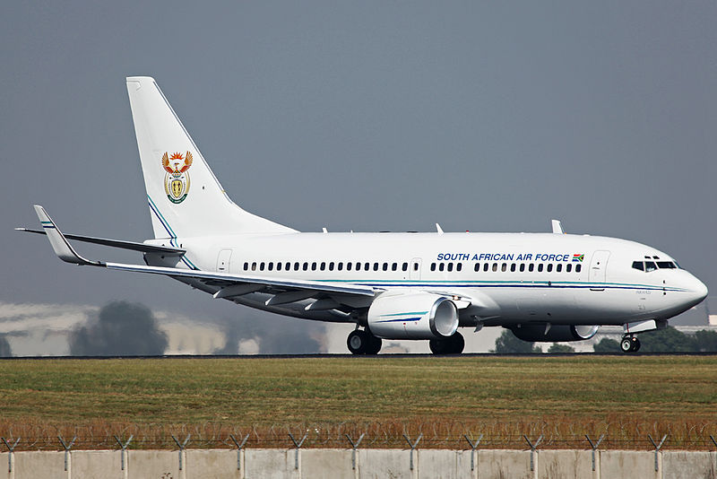 Boeing 737 BBJ sud-africain