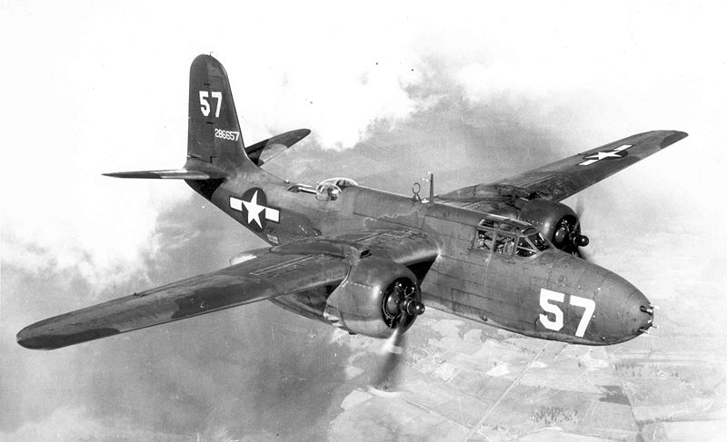 Douglas A-20G Boston de l'USAAF en vol